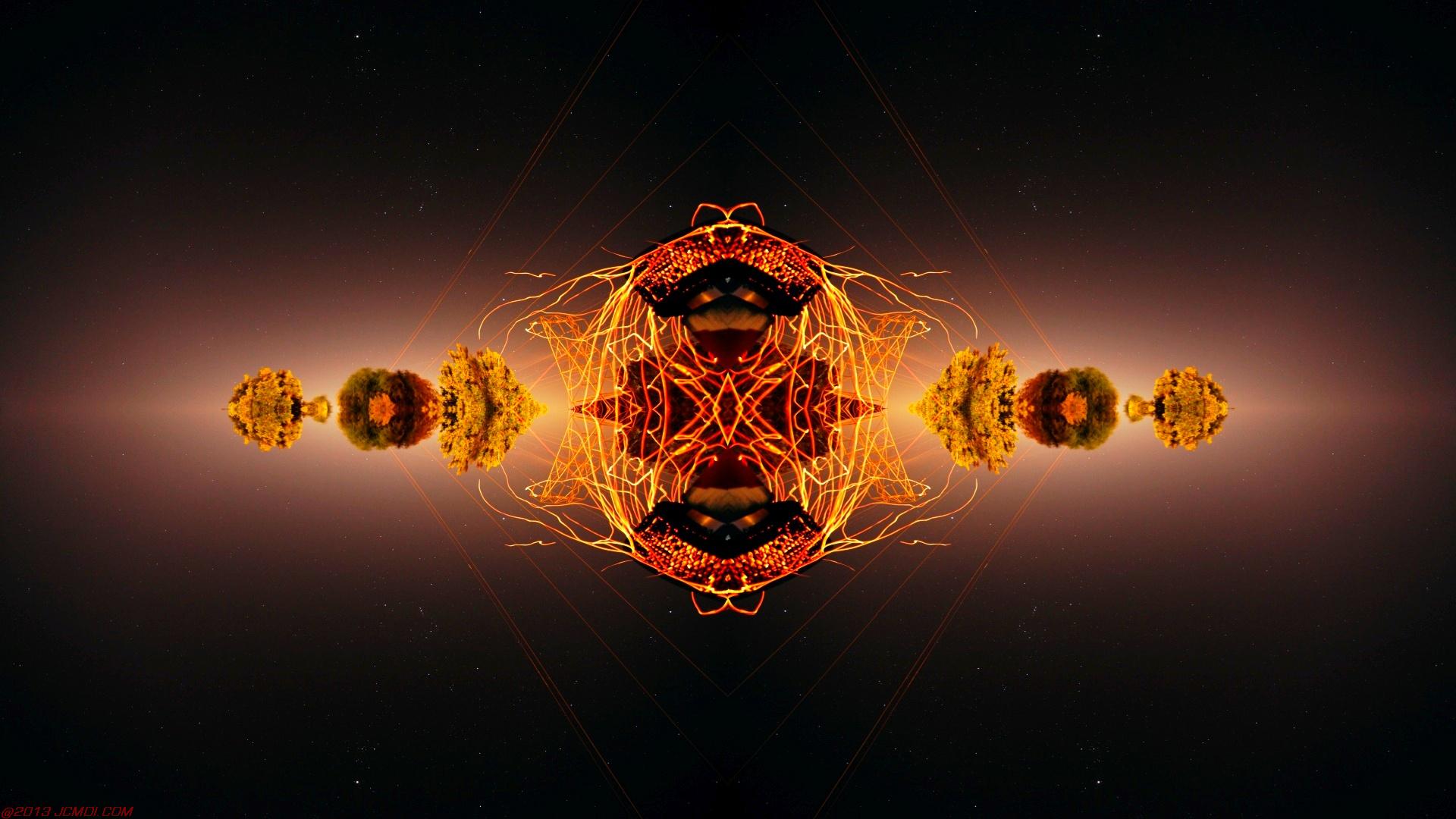 Chimney Sparks Abstract Artwork Timelapse Still Images